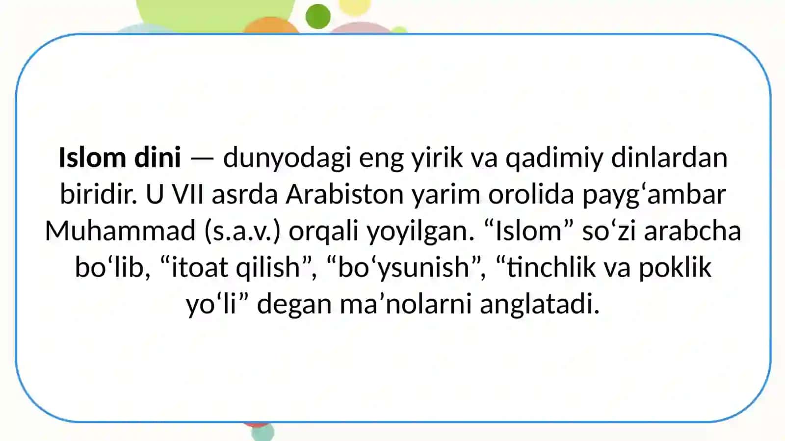 Islom dini taʼlimotida oila va oilada farzanda tarbiyasi masalalari. 3