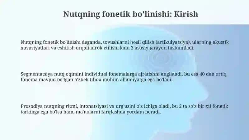 Nutqning fonetik bólinishi 3