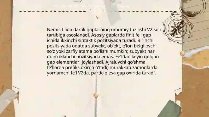 nemis tili darak gaplari xaqida 3