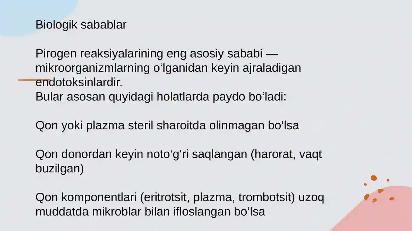 Pirogen reaksiyalar: sabablari, klinikasi va diagnostikasi, birinchi yordam 3