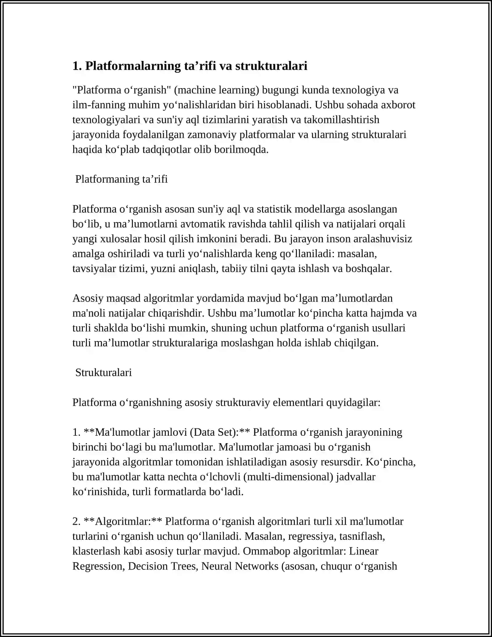 PLATFORMALAR, GEOSINKLINALLAR, PLITALAR HARAKATI VA RIFT ZONALAR 3