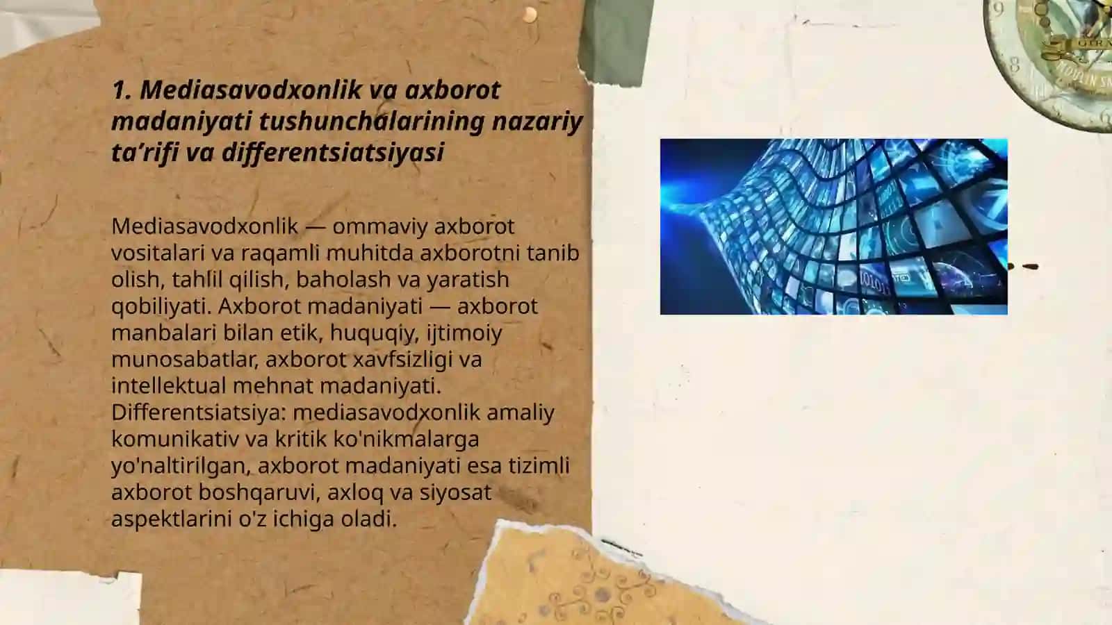 Mediasavodxonlik va axborot madaniyati tushunchasi evolyutsiyasi va dialektikasi 3