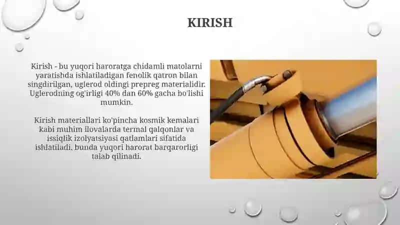 Issiqlik himoyalovchi materiallar ishlab chiqarishda ishlatiladigon xom ashyolar 3