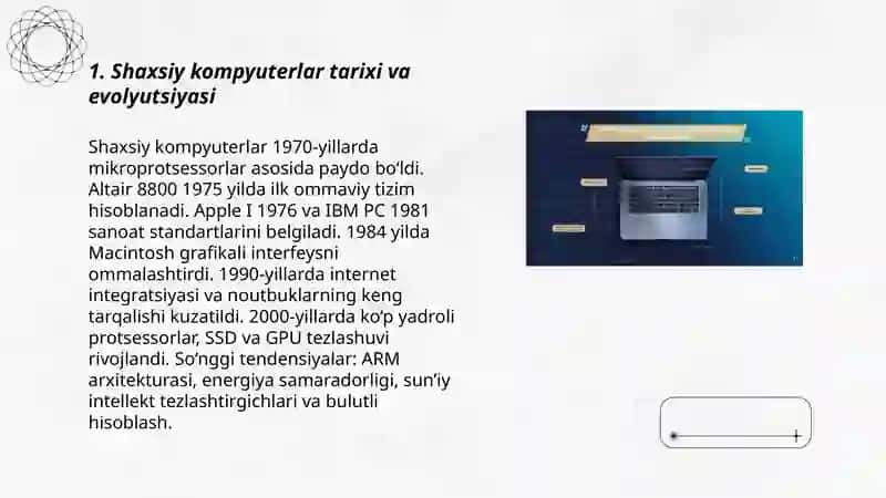 Shaxsiy kompyuter texnikasining rivojlanish tendentsiyalari 3