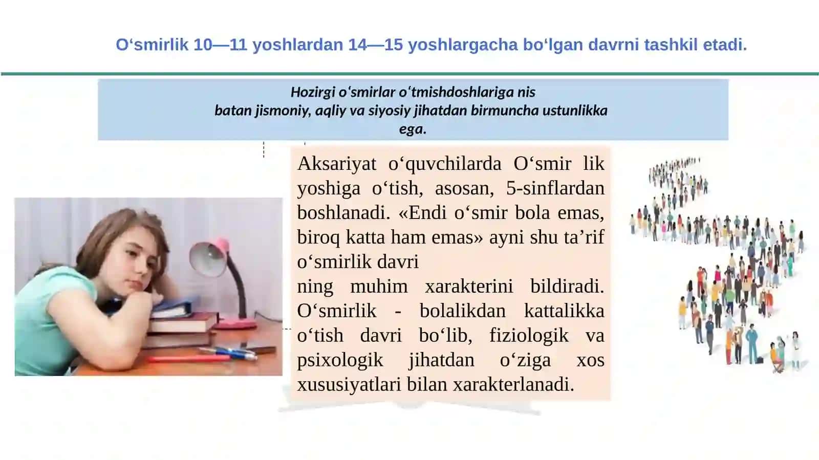 O`smirlik davri haqida tushuncha 3