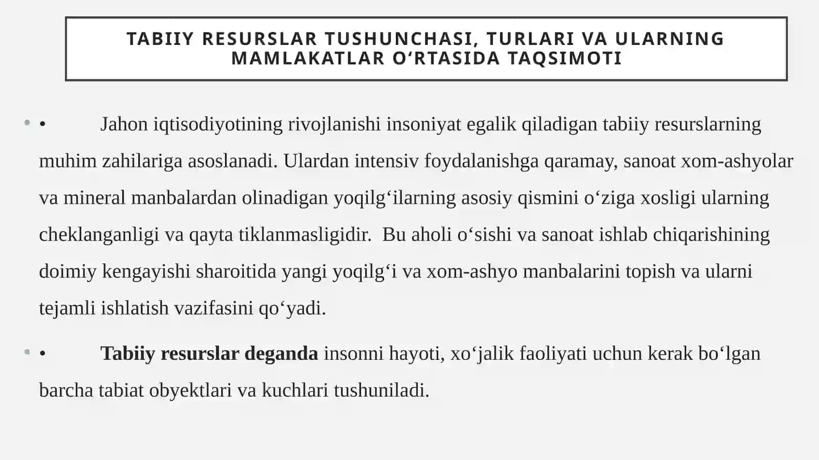 Dunyoning tabiiy resurslari-boyliklari 3