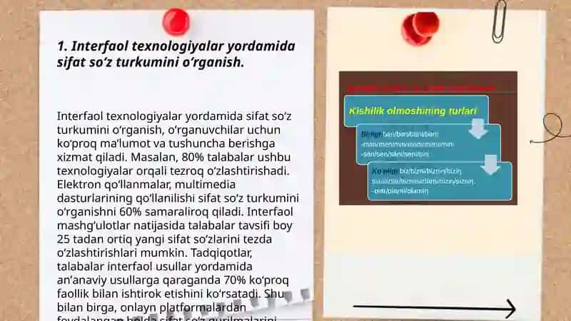 Sifat soʻz turkumini oʻrganishda interfaol usullarni qoʻllash 3