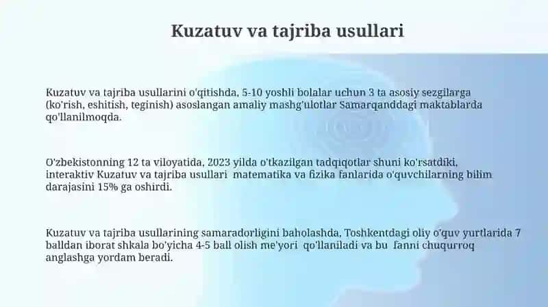 Tabiiy fanlar nazariyasi va metodikasi fanini o'qitish mexanizmi 3
