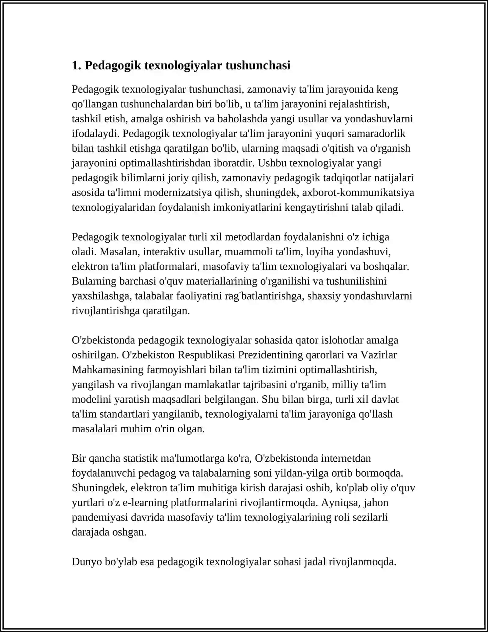TAʼLIM JARAYONIGA TEXNOLOGIK YONDASHUV TAMOYILLARI 3