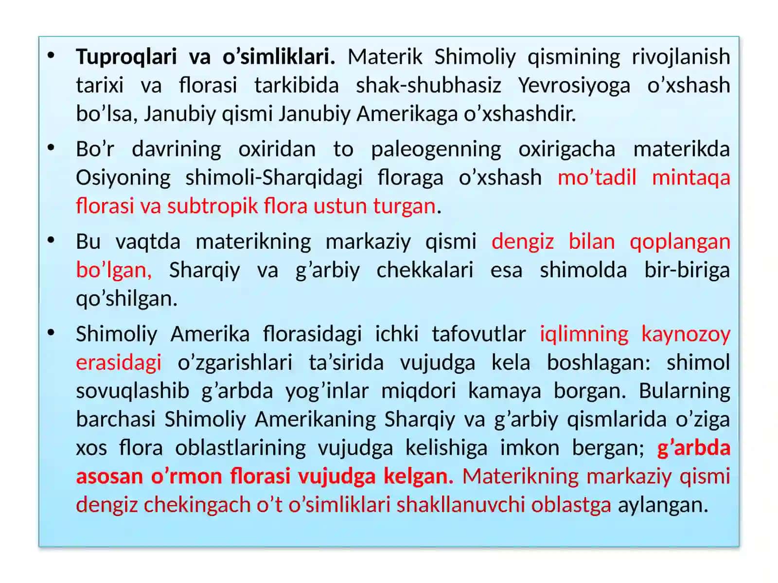 Shimoliy Amerikaning o’simligi, tuproqlari va hayvonot dunyosi 3