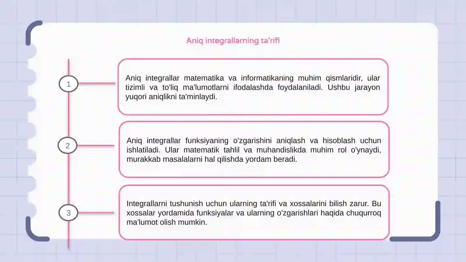 Aniq integrallarning xossalari 3