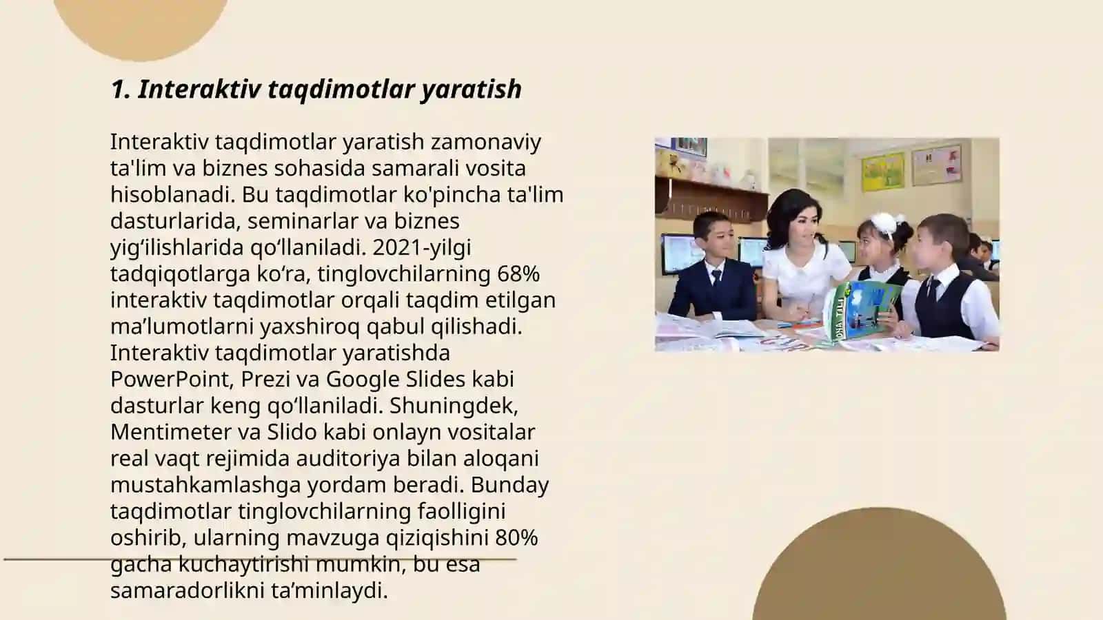 Interaktiv taqdimotlar yaratish 3