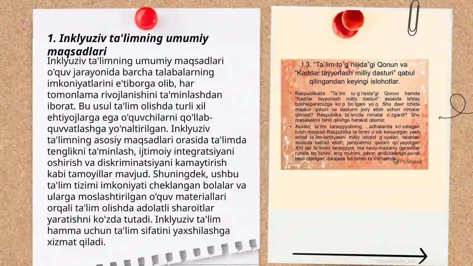 Inklyuziv va birgalikda oʻqitish ularning asosiy farqlari asoslash 3