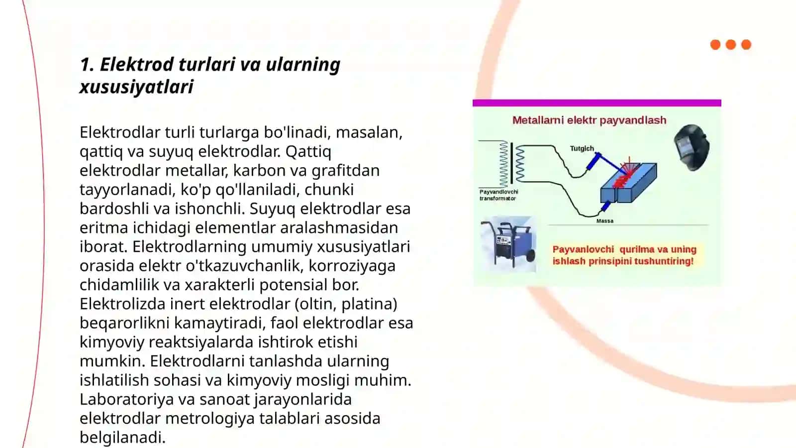 Elektrod bilan gorizontal vertikal va shift choklarini payvandlash 3