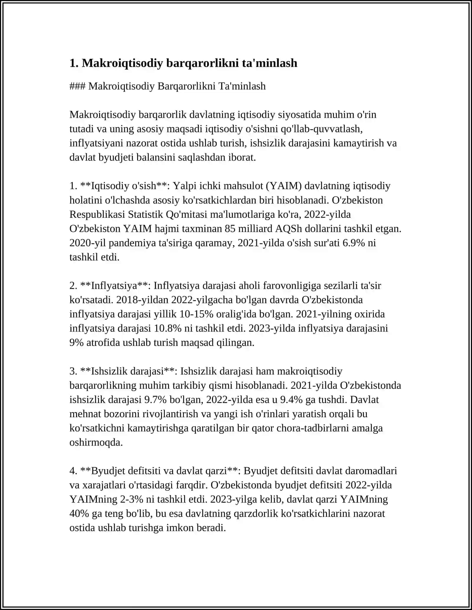 2017-2021 YILLAR OZBEKISTON RESPUBLIKASINI RIVOJLANTIRISHNING BESHTA USTUVOR YONALISHI BOYICHA HARAKATLAR STRATEGIYASIDAGI IQTISODIYOTNI YANADA RIVOJLANTIRISH VA LIBERALLASHTIRISHGA YONALTIRILGAN USTUVOR VAZIFALAR MAZMUNI VA MOHIYATI 3
