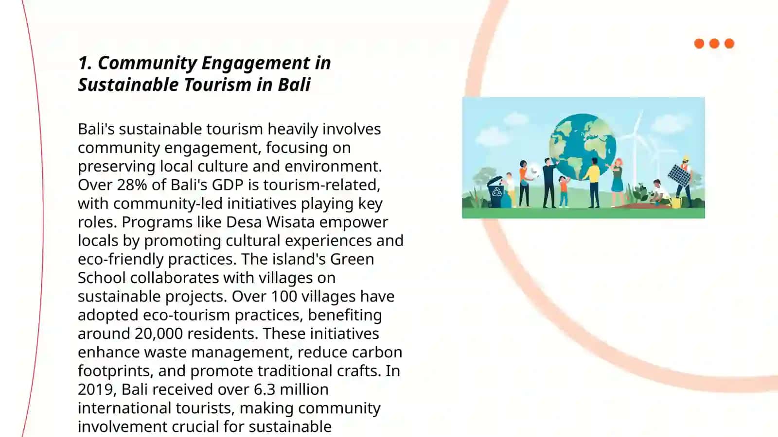 Sustainable Tourism: Examine sustainable tourism practices in a specific region or destination 3