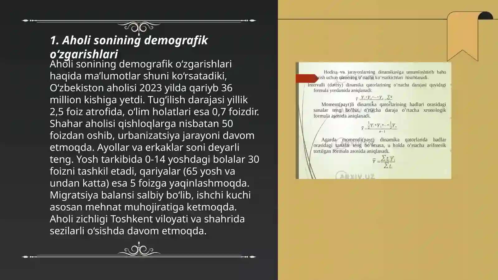 Ijtimoiy iqtisodiy xodisalarni oʻrganishda statistik jadvaldi yaratish va tahlil qilish 3