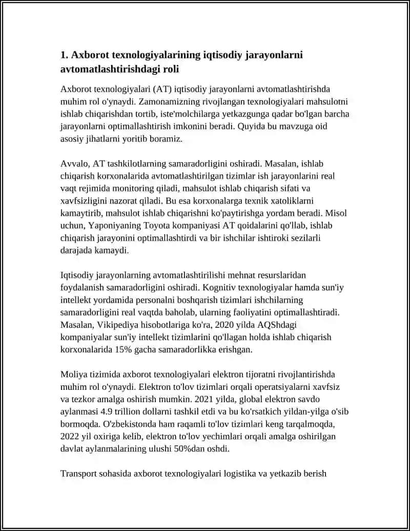 IQTISODIYOTDA AXBOROT KOMMUNIKATSION TEXNALOGIYALARINI O'RNI VA AHAMIYATI 3
