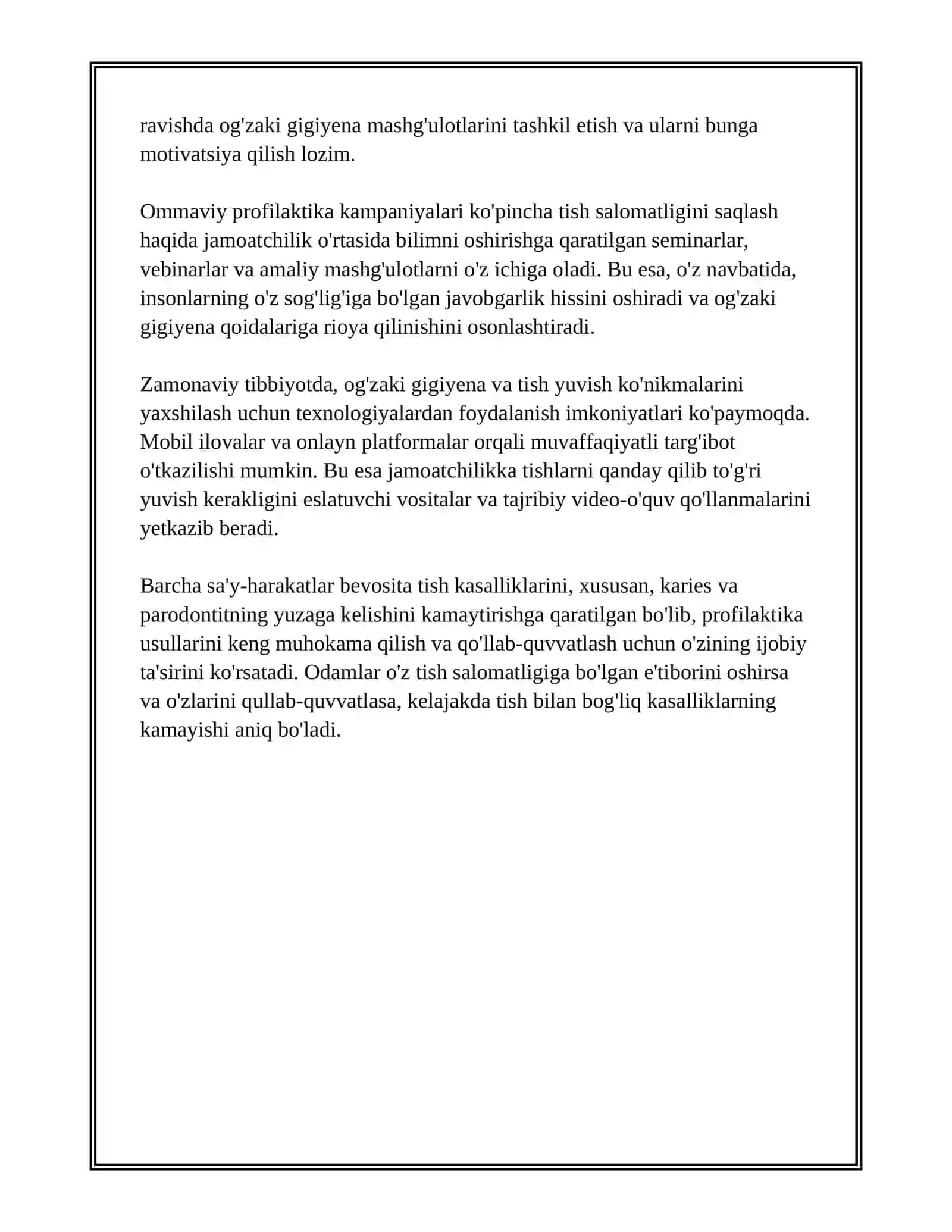 KARIES VA PARODONT KASALLIKLARINING OMMAVIY PROFILAKTIKA USULLARI 3