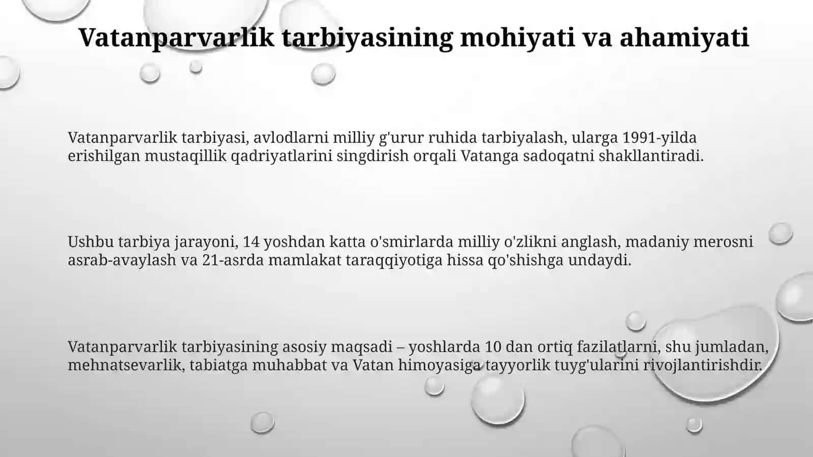 Oilada bolalarni vatanparvarlik ruhida tarbiyalashning shakli, metod va usullari 3