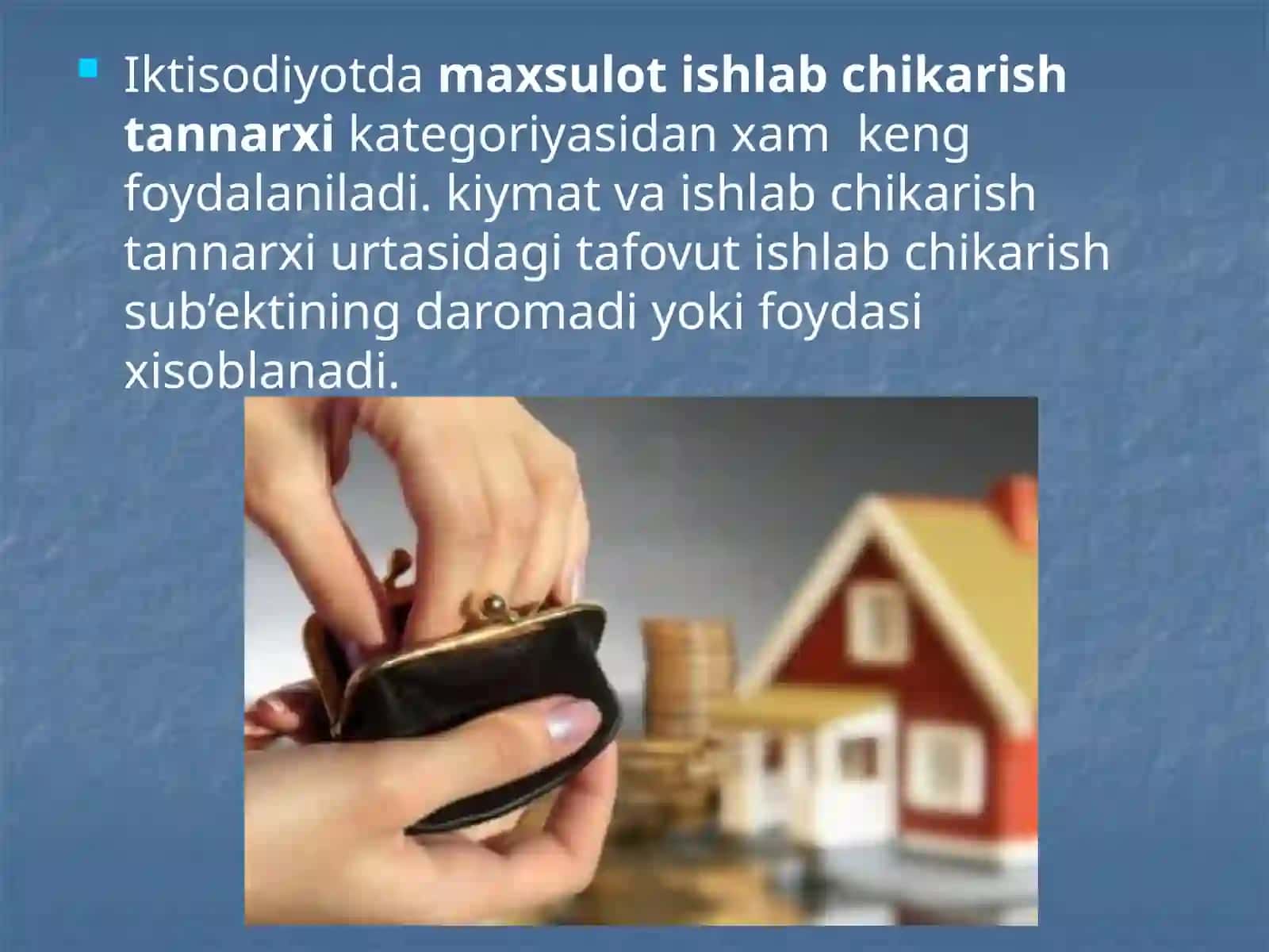 Kiymat va tannarx nazariyasi 3