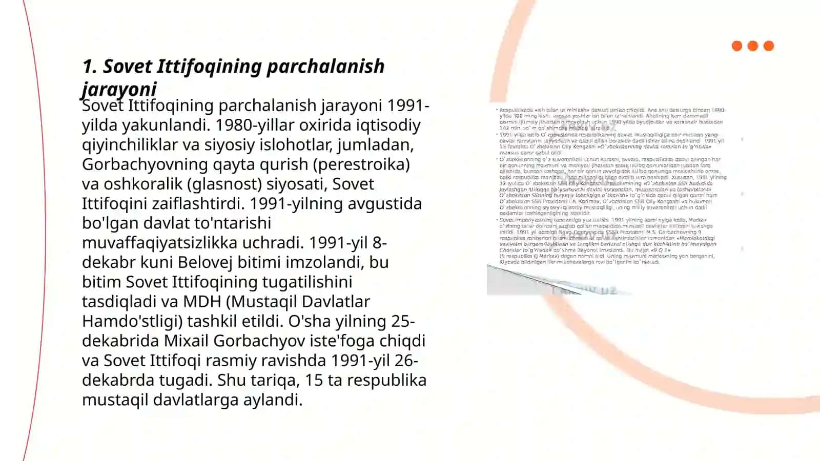 Sovet Ittifoqining parchalanish jarayoni 3
