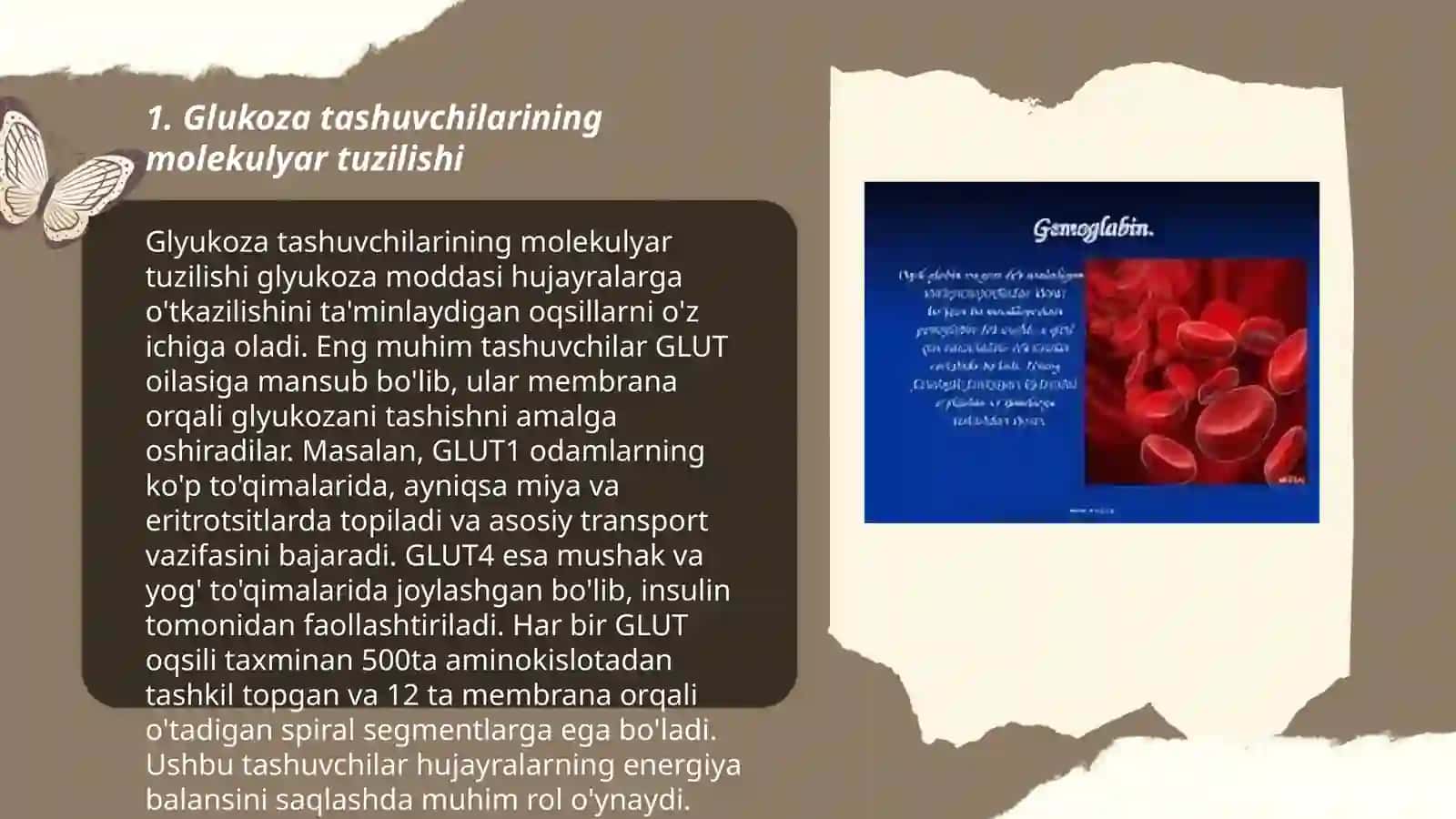 Glukoza tashuvchilarining tuzilishi, spetsifikligi va klinik ahamiyati 3