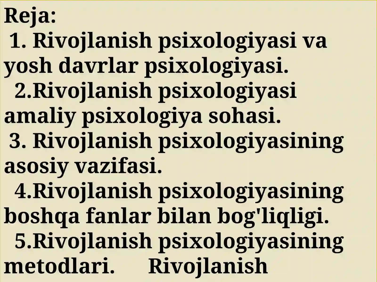 RIVOJLANISH PSIXOLOGIYASIGA KIRISH 3