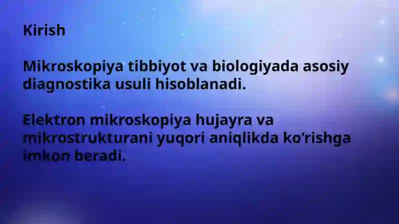 Elektron mikroskopiya usullarini tibbiyotda ahamiyati 3