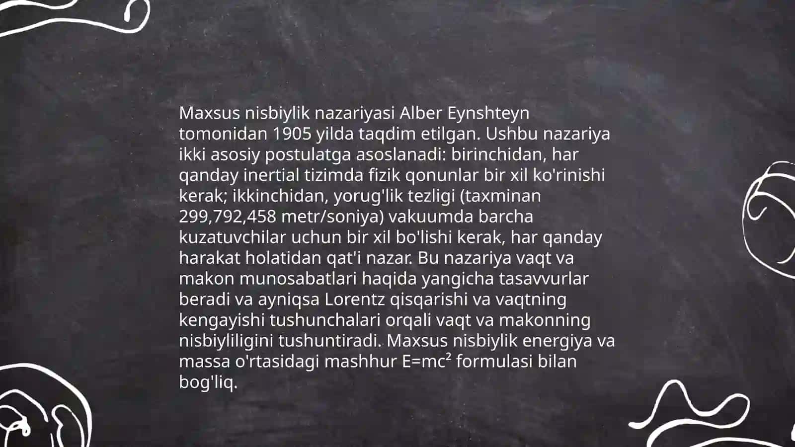 Maxsus nisbiylik nazariyasi 3