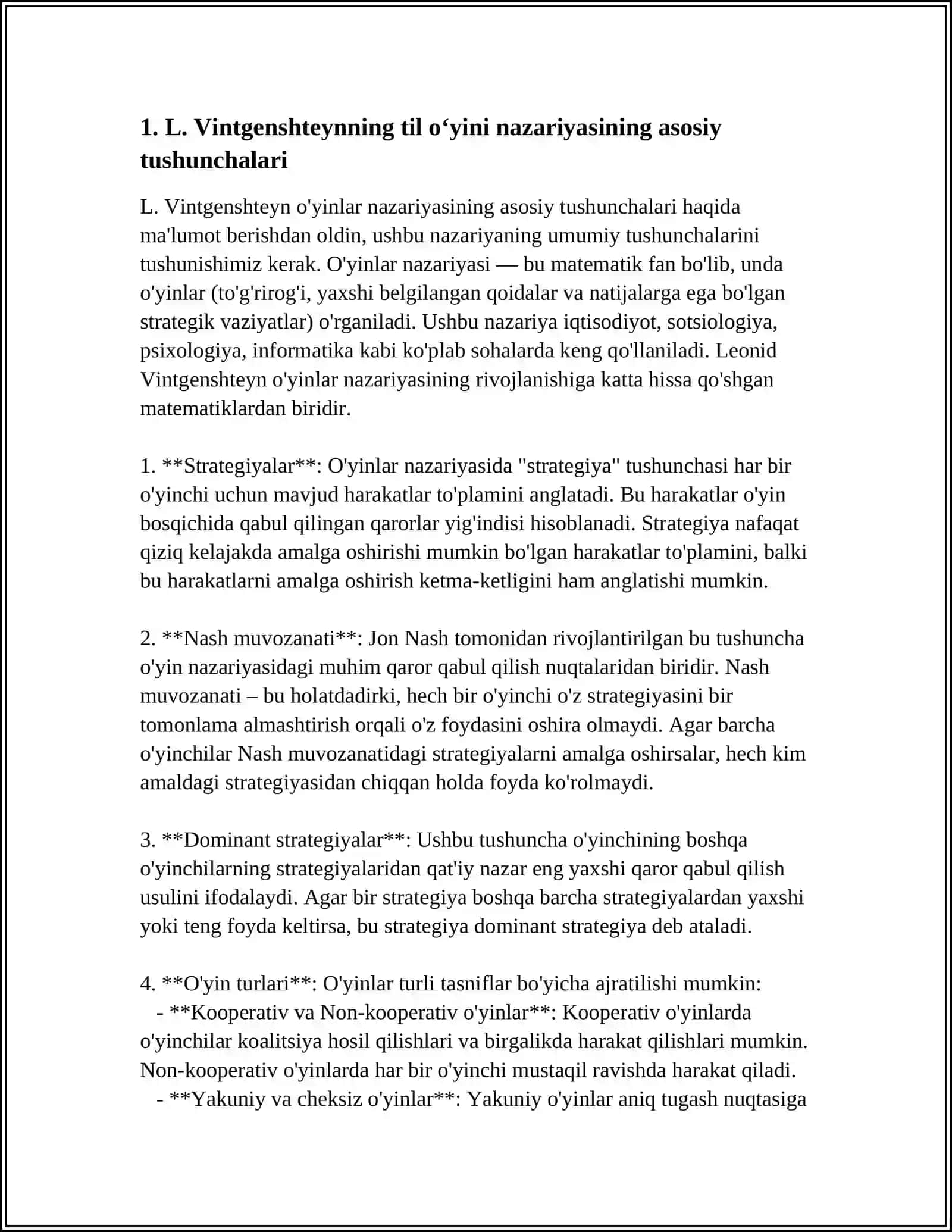 L. VINTGENSHTEYNNING "TIL OʻYINI"NAZARIYASI 3