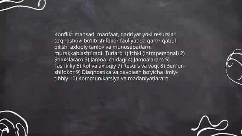 Shifokorning kasbiy faoliyatidagi konfliktlarni boshqarish ko’nikmalari 3