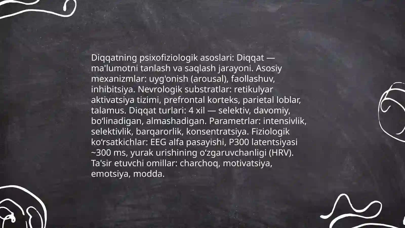 Diqqat va ong psixofiziologiyasi 3