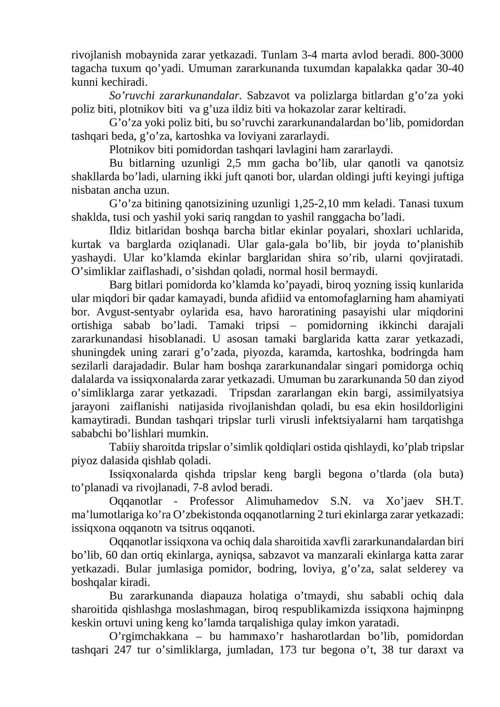 Sabzavot, poliz ekinlarini zararli organizmlarga qarshi kurash choralari 3