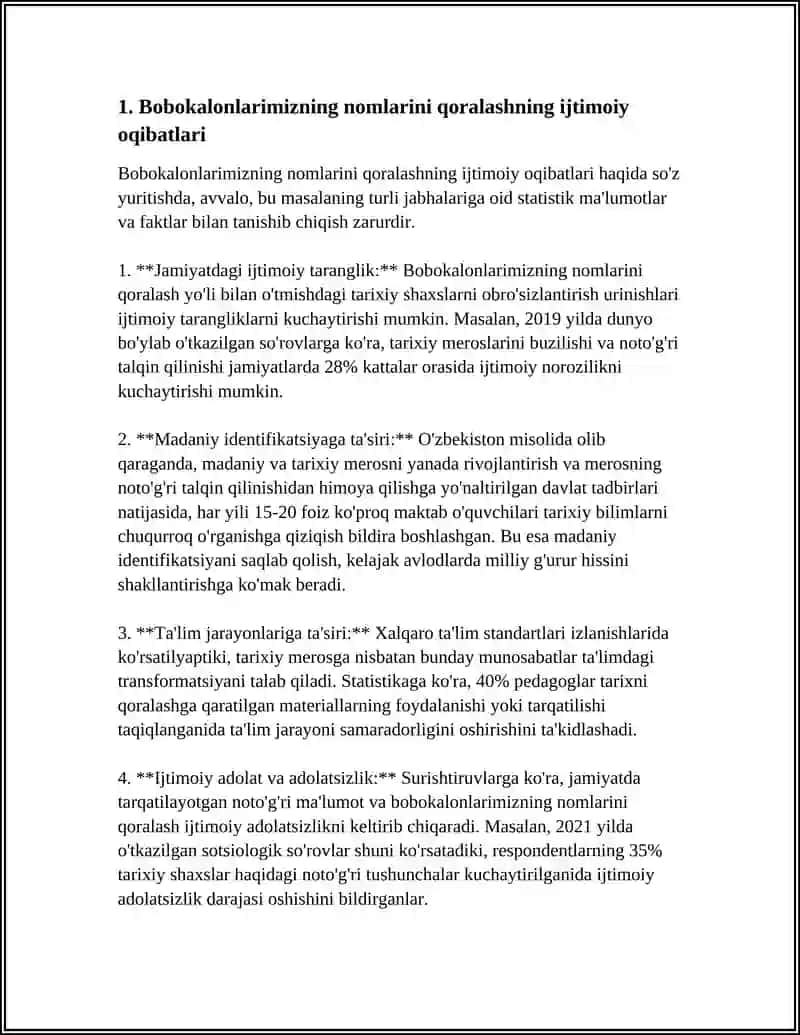 BOBOKALONLARIMIZNI NOMLARINI QORALANISHI 3