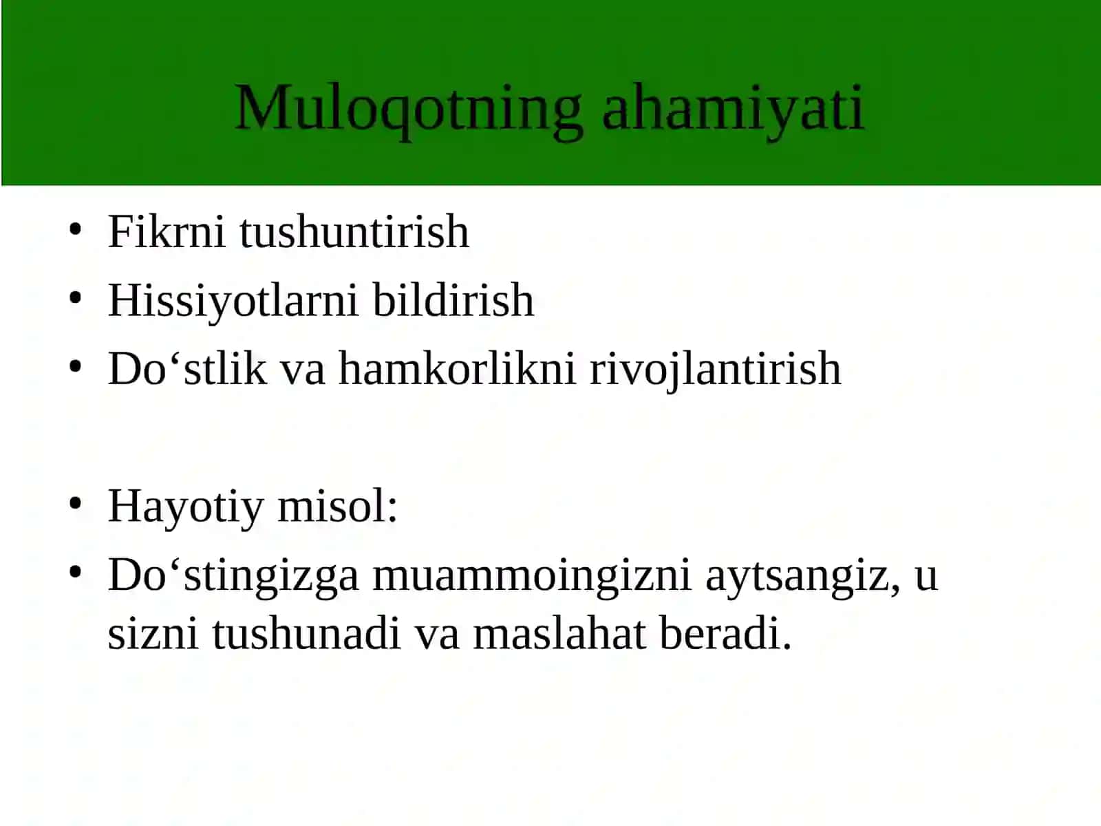 Muloqot 3