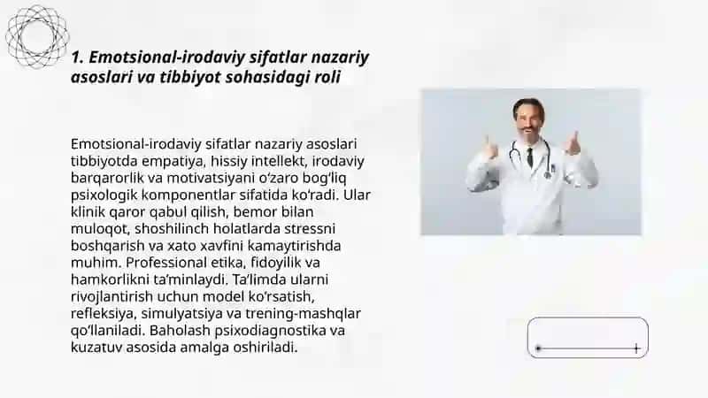 Bo’lajak tibbiyot xodimlarida emotsional-irodaviy sifatlarni tarbiyalash va boshqarish 3