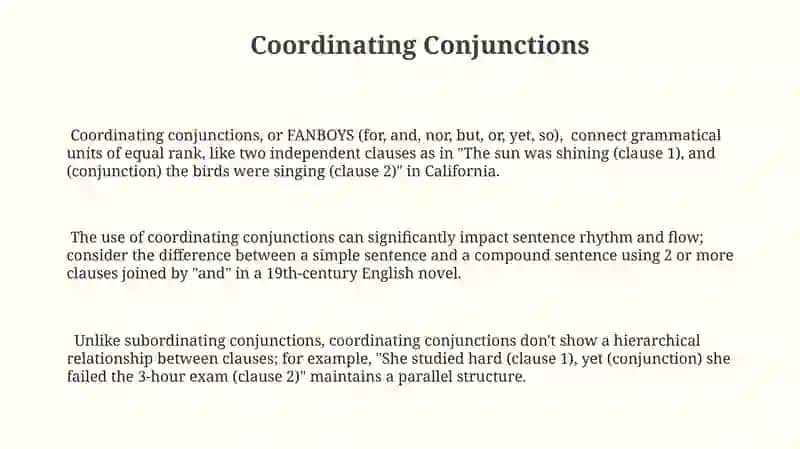 Conjunctions and their functions in English Grammar 3