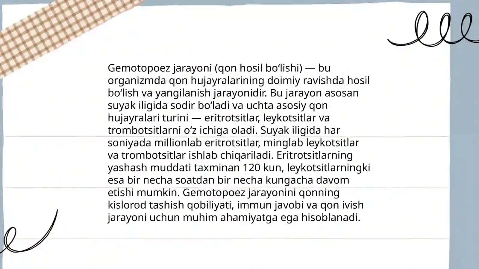 Gemapoezning buzilishi natijasida kelib chiqqan anemiya 3