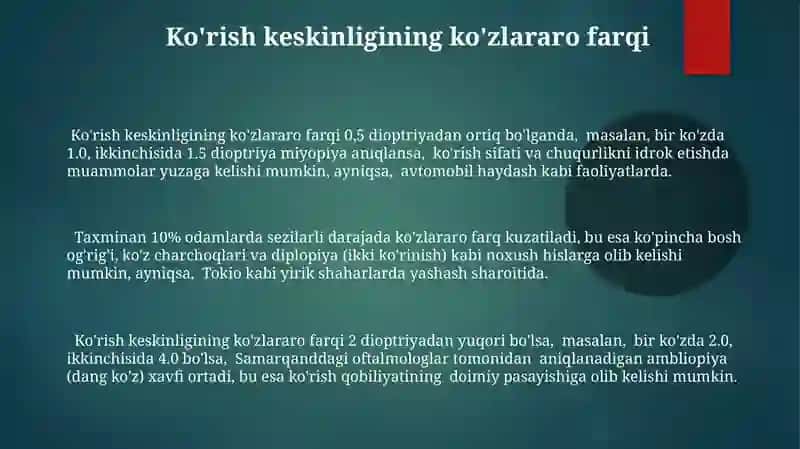 O’qlararo differentsiallar. Tuzilishi, ishlashi haqida maʼlumotlar 3
