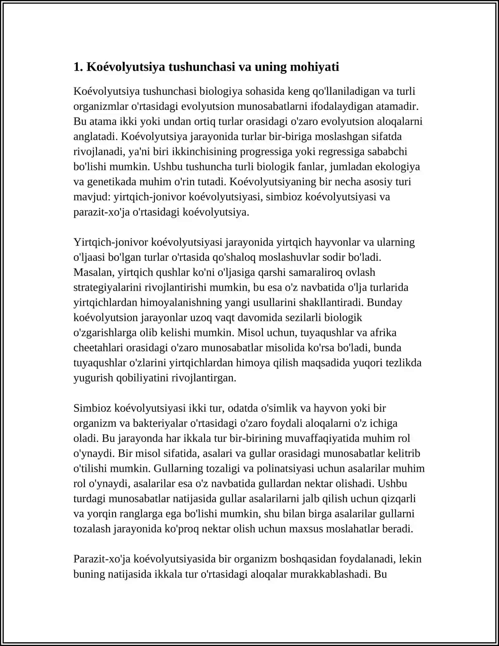 KOEVOLYUTSIYA VA ENVIRONMENTALIZM DIALEKTIKASI MAVZUSIDA ESSE ELEKTRON 3