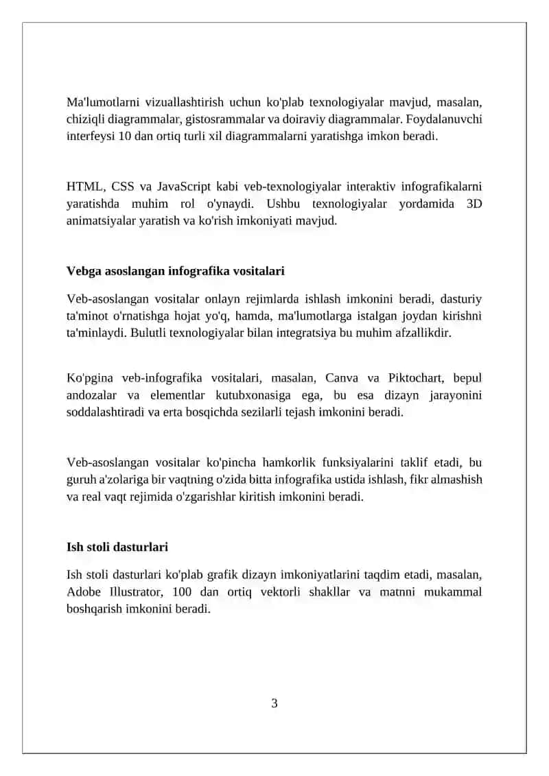 Infografikani yaratish texnologiyalari 3