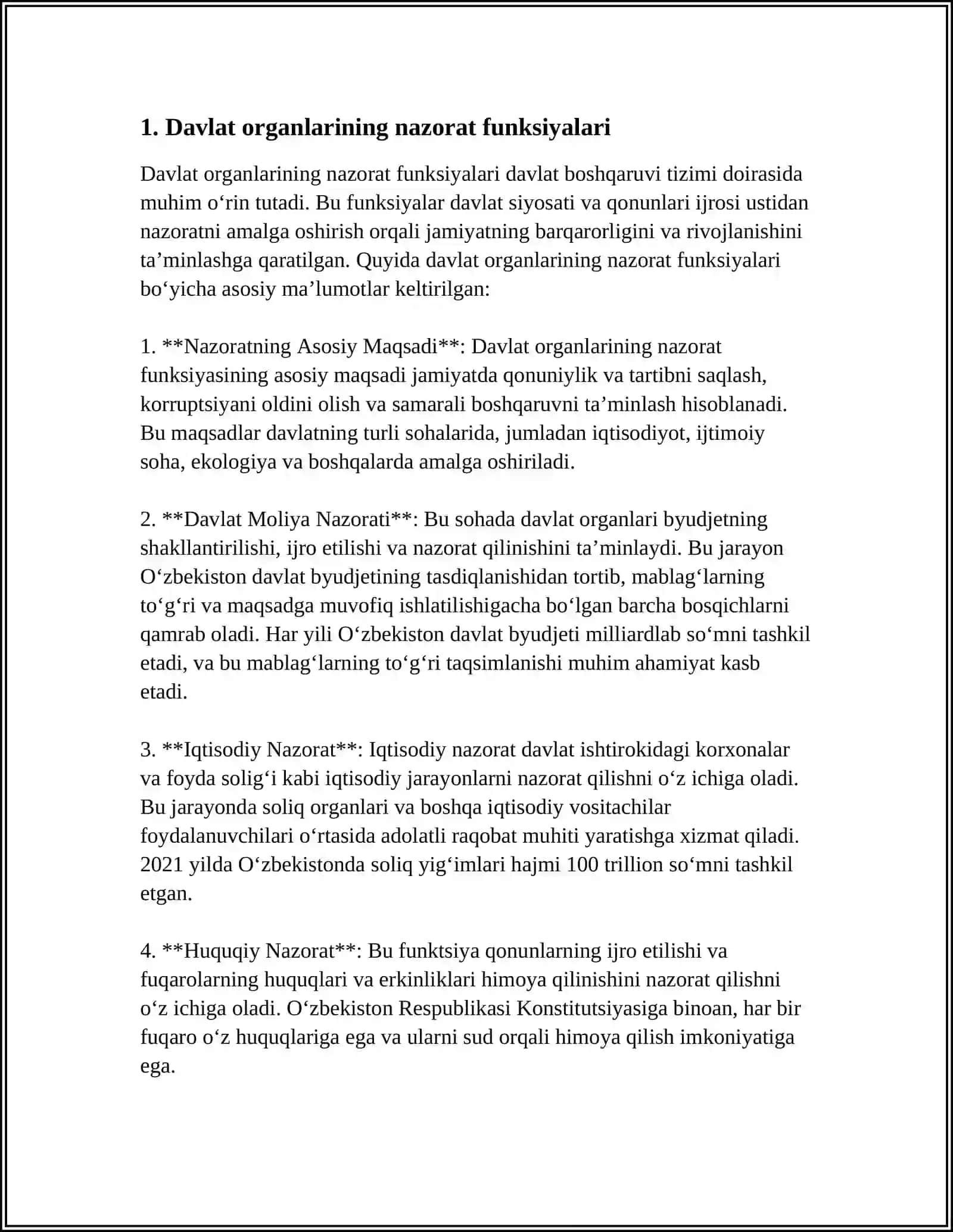 MAXSUS VAKOLATLI DAVLAT ORGANLARI NAZORATI 3