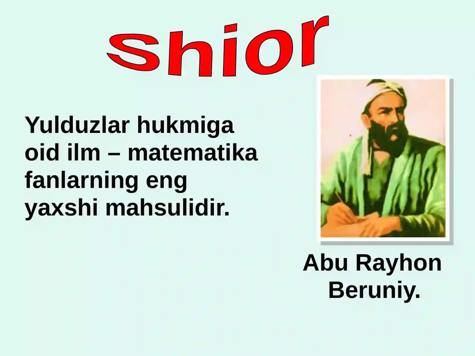 6 SINFLARDA MATEMATIKA FANIDAN”SONLARNING BESHGA BO’LINISHIGA DOIR MISOLLAR YECHISH” 3