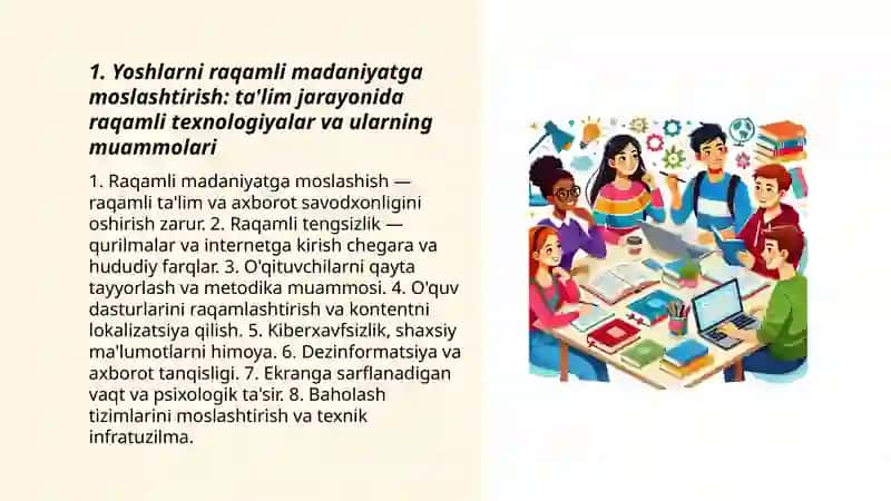 Yosh va pedagogik fanlarning tadqiqot yo'nalishlari va zamonaviy sharoitda asosiy muammolar 3