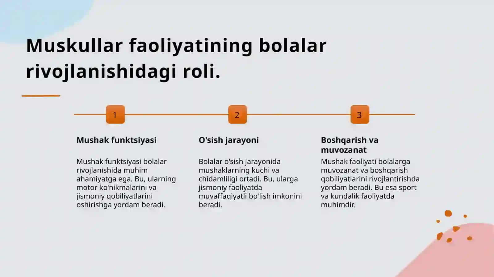 Muskullar faoliyati va bolalarning jismoniy imkonyatlari 3