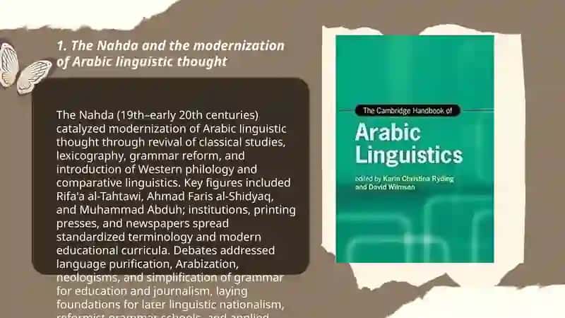 Modern arabic linguistics in 19 20 centuries 3