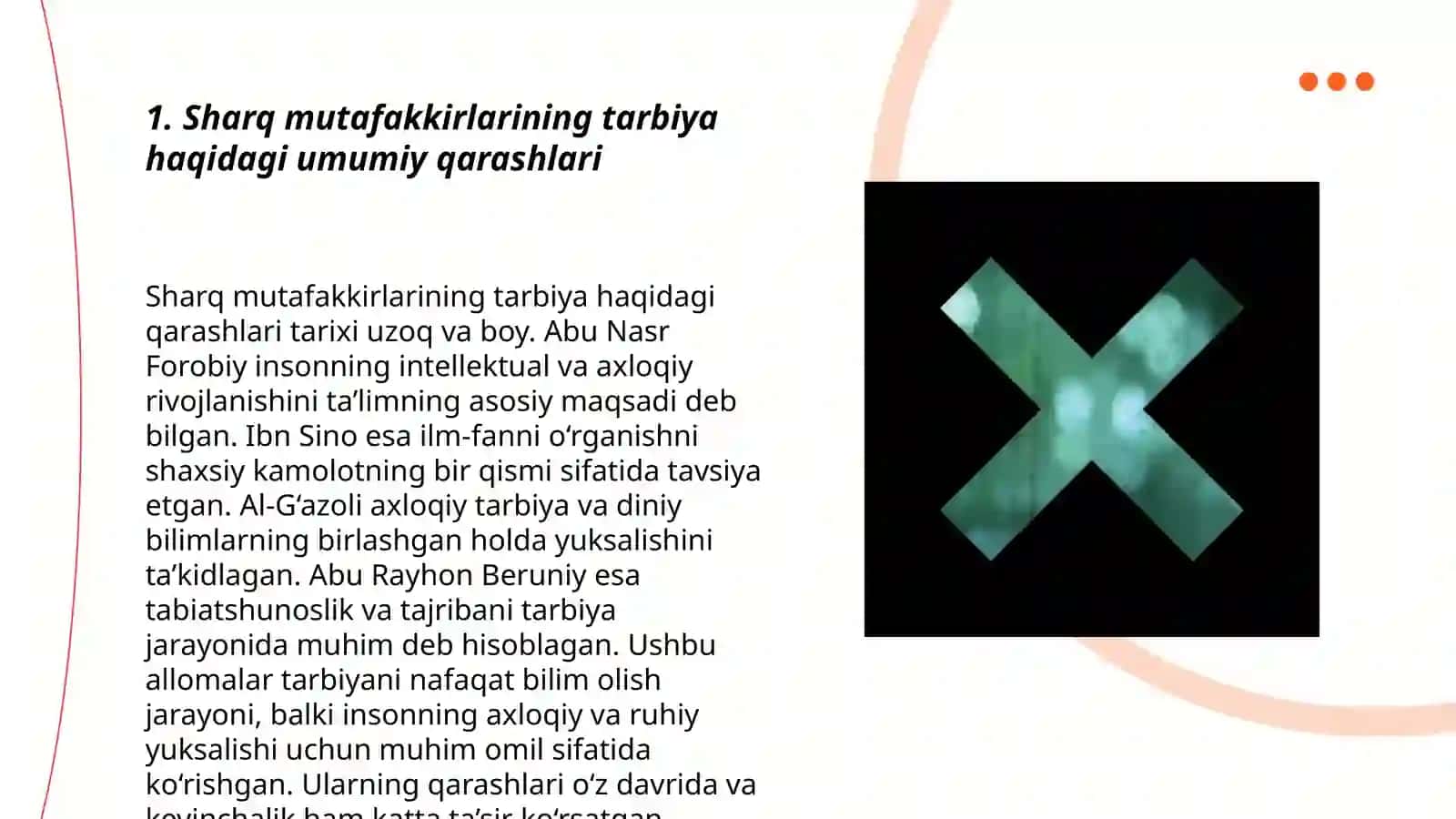 Sharq mutafakkirlarining xalq tarbiyasi haqida qarashlari 3