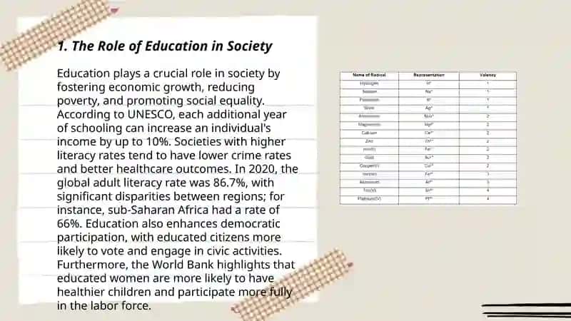 Introduction elements for Education system 3