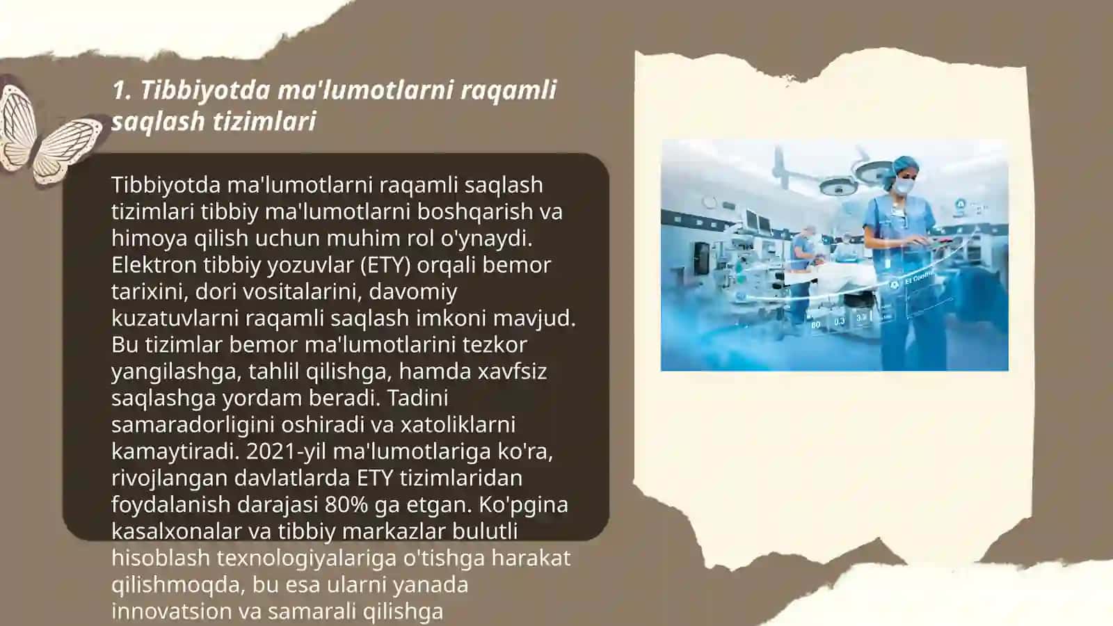 Tibbiyotda ma'lumotlarni raqamli saqlash tizimlari 3